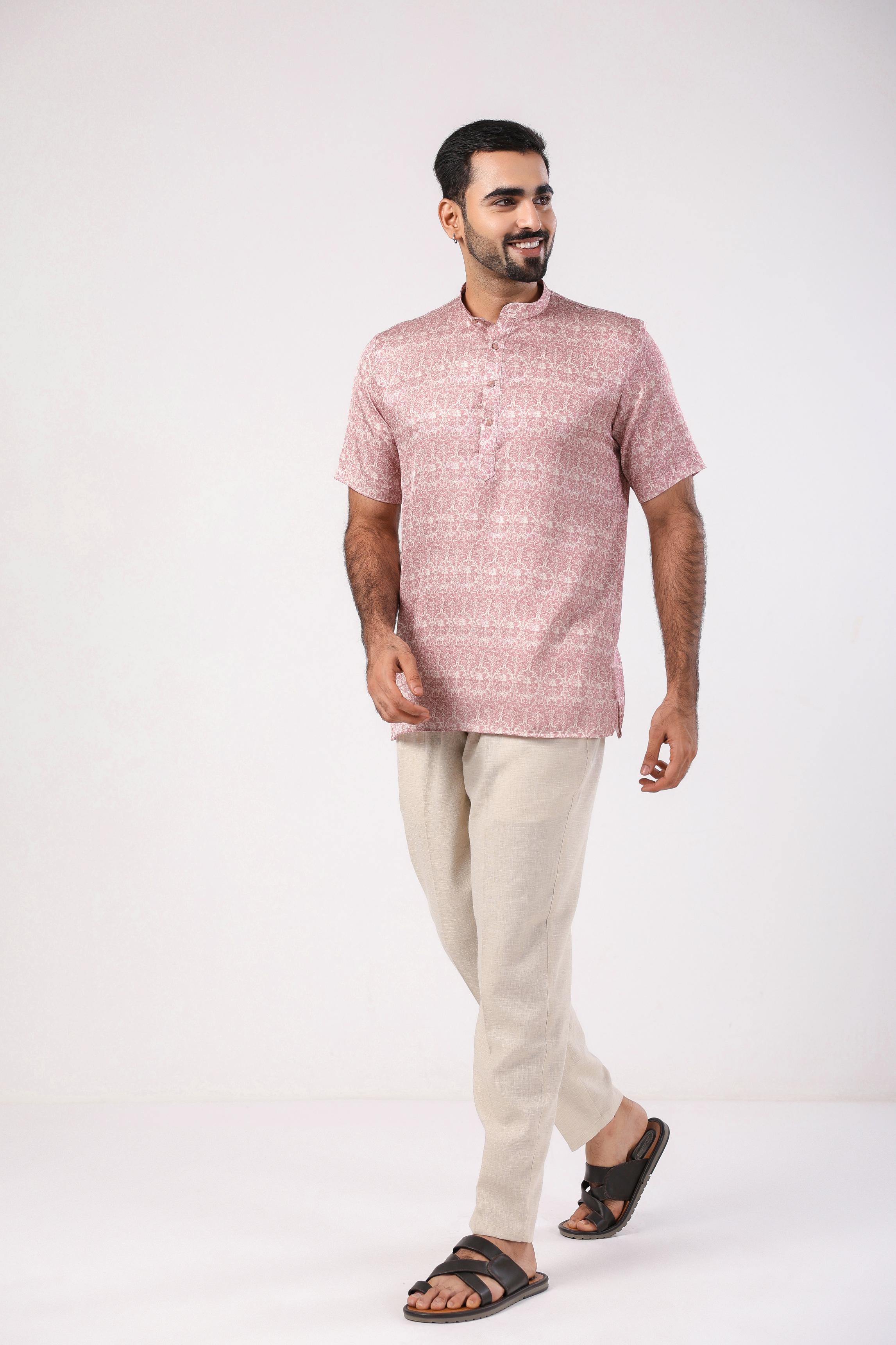 Pink Short Shirt Kurta